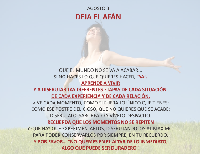 Deja el afán